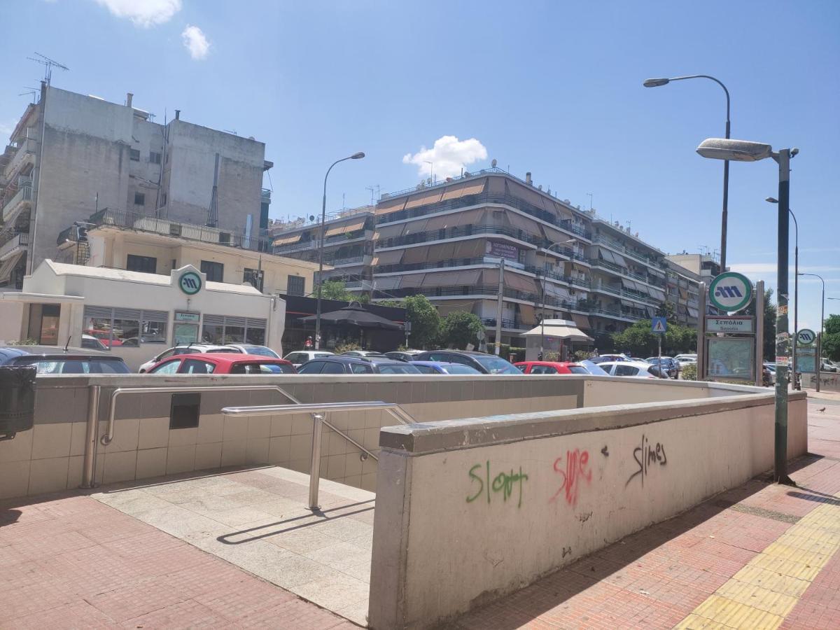 Wsd Hera Luxury Stylish 2Bd Apt With City View Balcony Near Merto Athens Ngoại thất bức ảnh